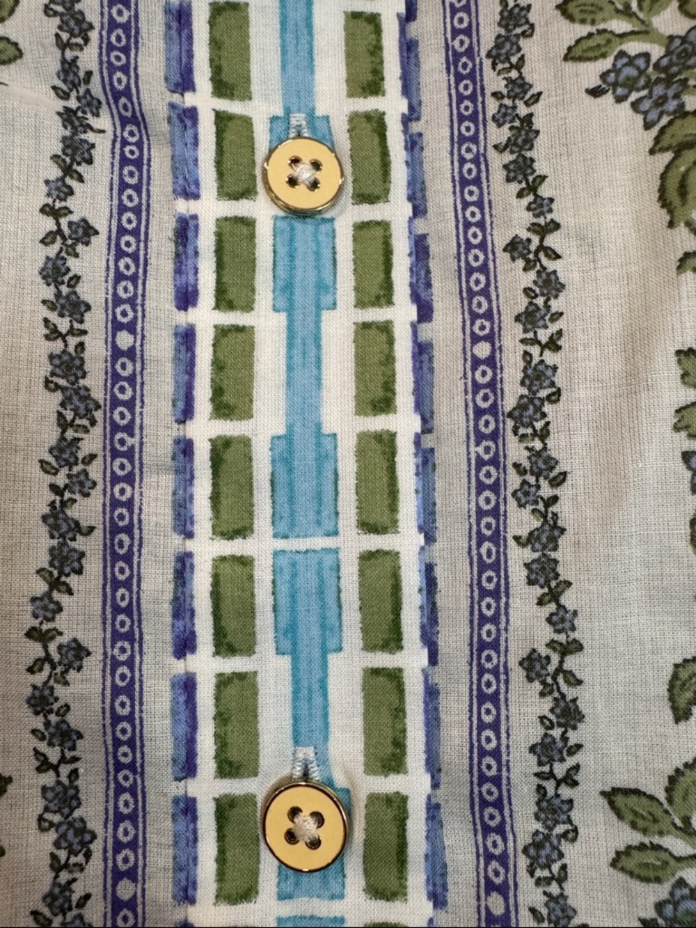 NWT Tory Burch Multicolor Engineered Botanical Blouse Sz 12 - Picture 9 of 9